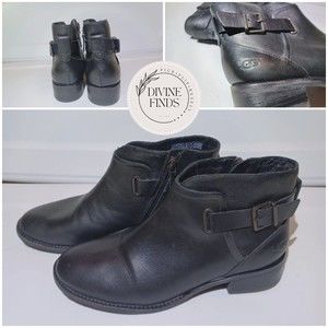 UGG Australia Black Booties 6.5 US Women's Zip Up 1016942 Boots Buckle